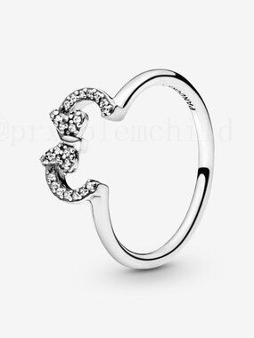 Pandora Minnie Mouse Ears Silhouette Puzzle Ring